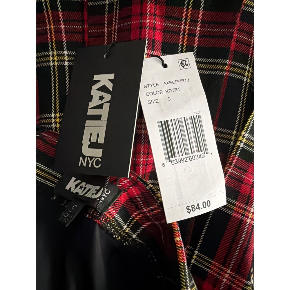 KatieJNYC Axel Mini Skirt Plaid Pleated Tween (Junior) Girls Small NEW - Picture 7 of 9